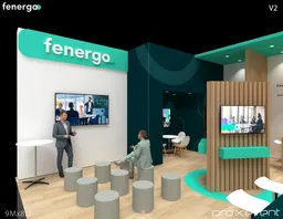 30x30 Péninsule booth design by Pro-X Exhibits